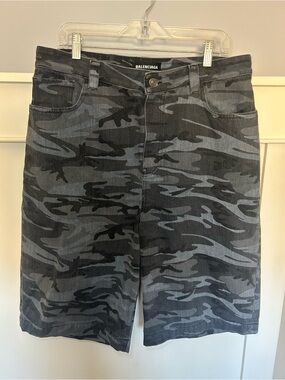 Balenciaga Japan Exclusive Russian Police’ Camo Denim Shorts